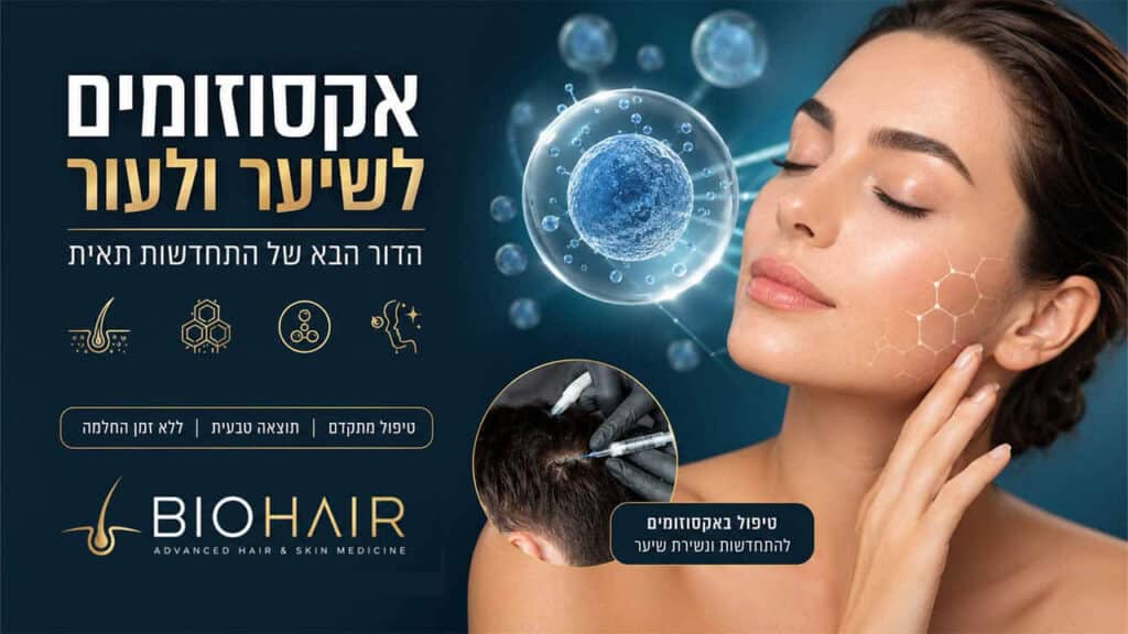 אקסוזומים לשיער ולעור