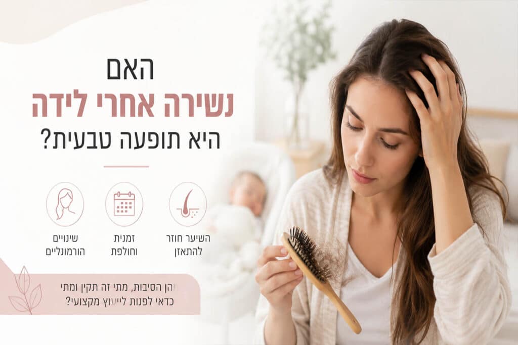 האם נשירה אחרי לידה היא תופעה טבעית