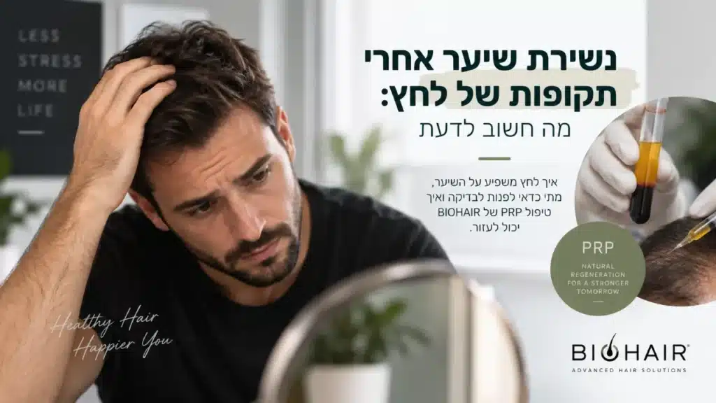 נשירת שיער אחרי תקופות של לחץ